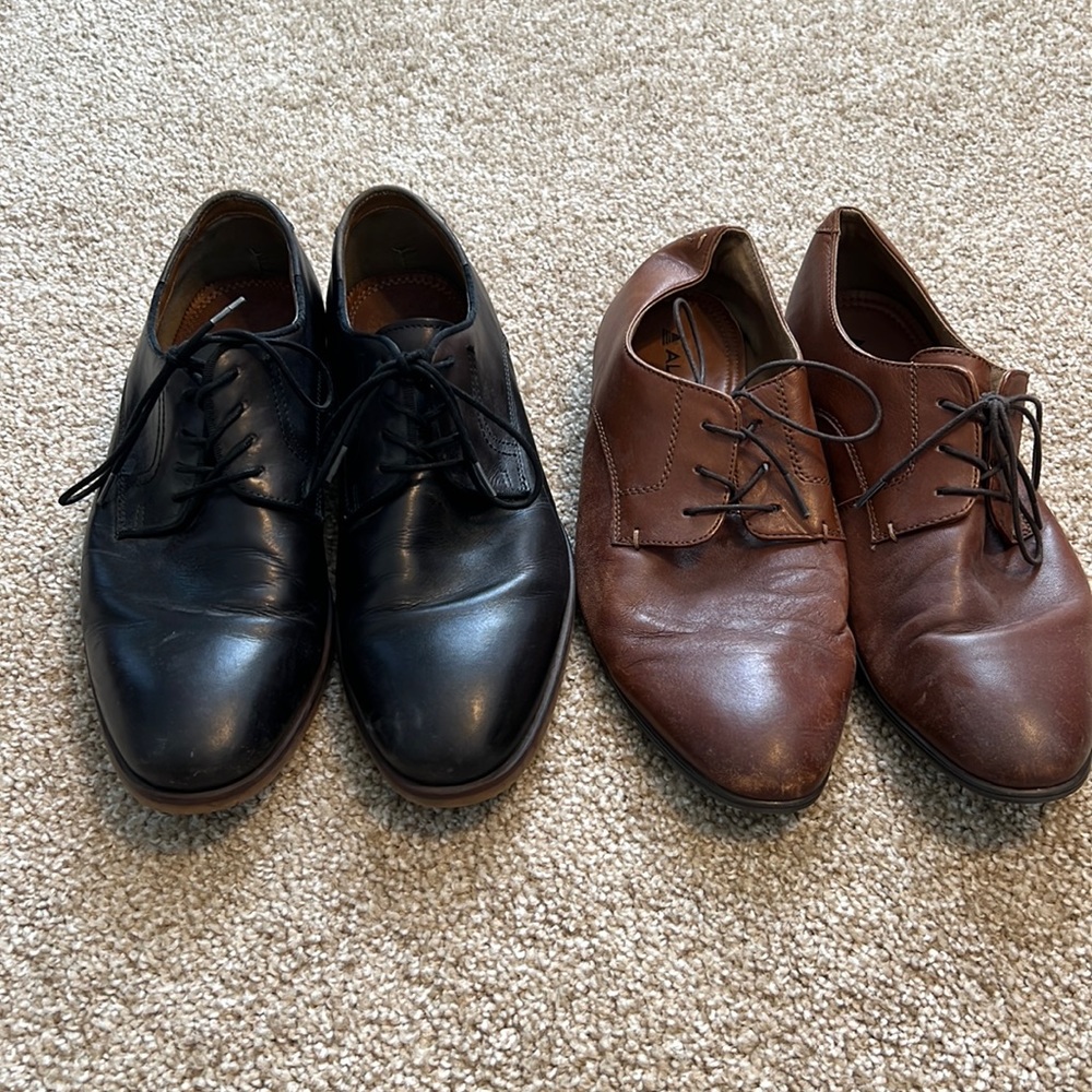 Set of Aldo shoes.